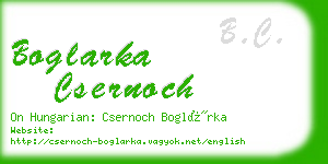 boglarka csernoch business card